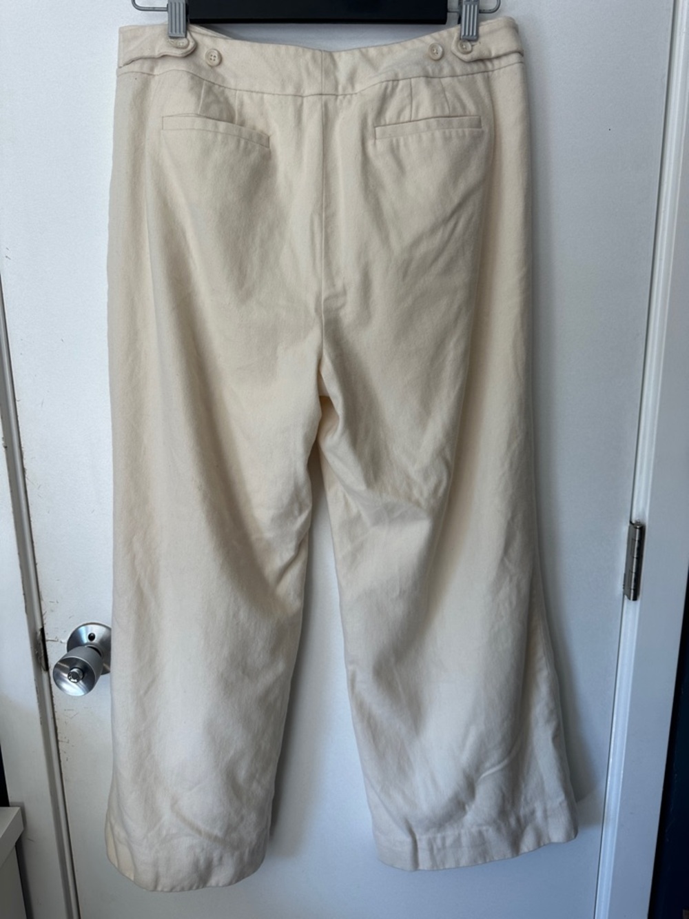 Ann Taylor Wide-Leg Wool Trousers in Light Beige - Picture 6 of 10